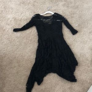 Black lace dress